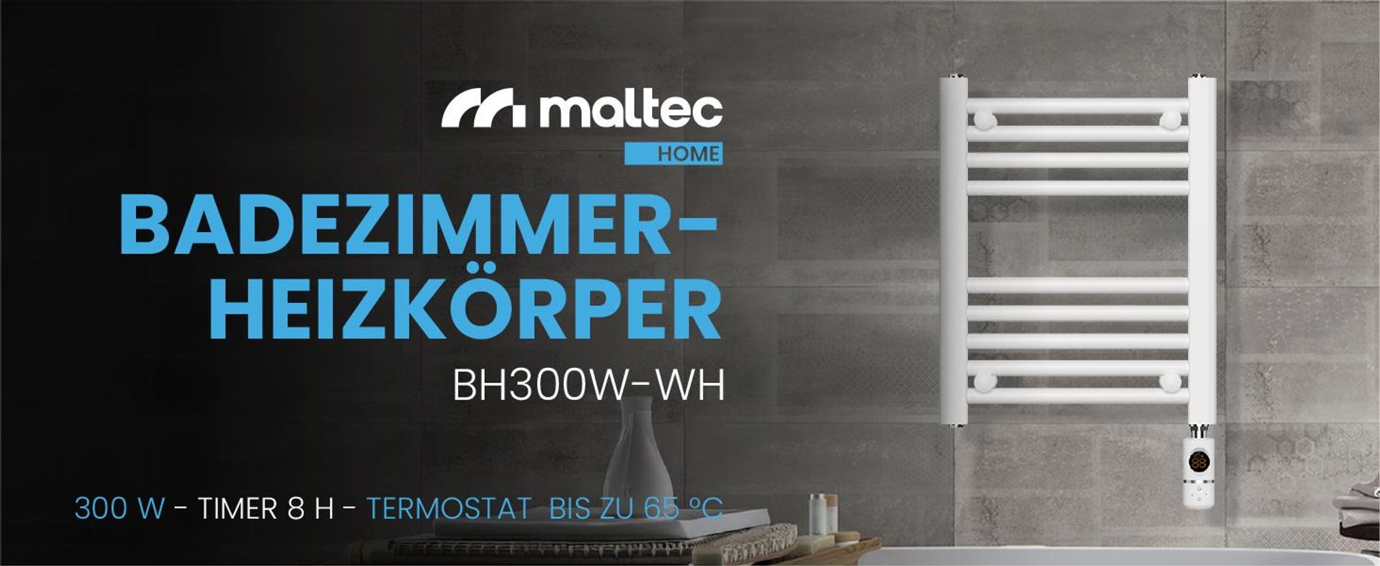Elektrischer Badezimmer Badheizkörper mit Thermostat
