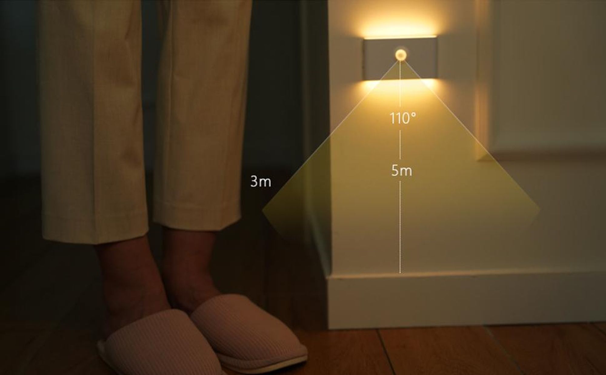 4x LED Nachtlicht mit Bewegungsmelder und Dämmerungssensor, USB-C (3000mAh), kabellose Schrankbeleuchtung, für Kinderzimmer, Treppe, Schlafzimmer,Flur