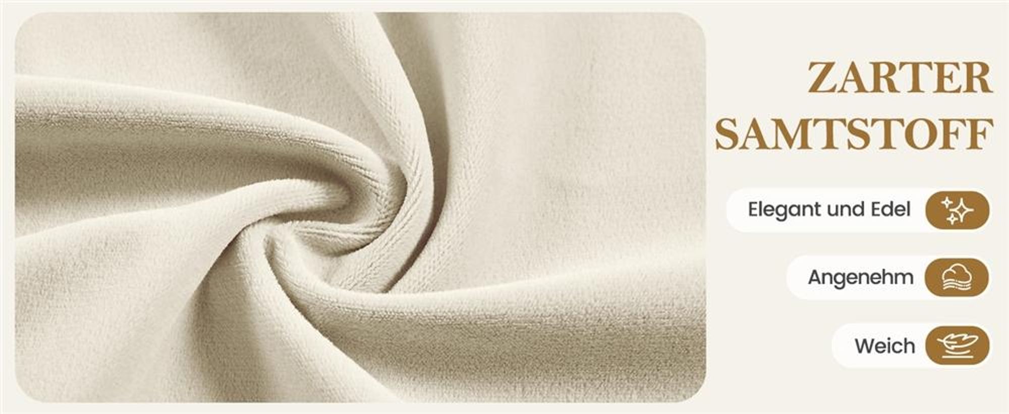 Yaheetech Sessel mit Hocker & Stauraum, bequemer Ohrensessel mit Rückenkissen, Relaxsessel aus Samt, Lounge Sessel für Büro/Schlafzimmer, Beige
