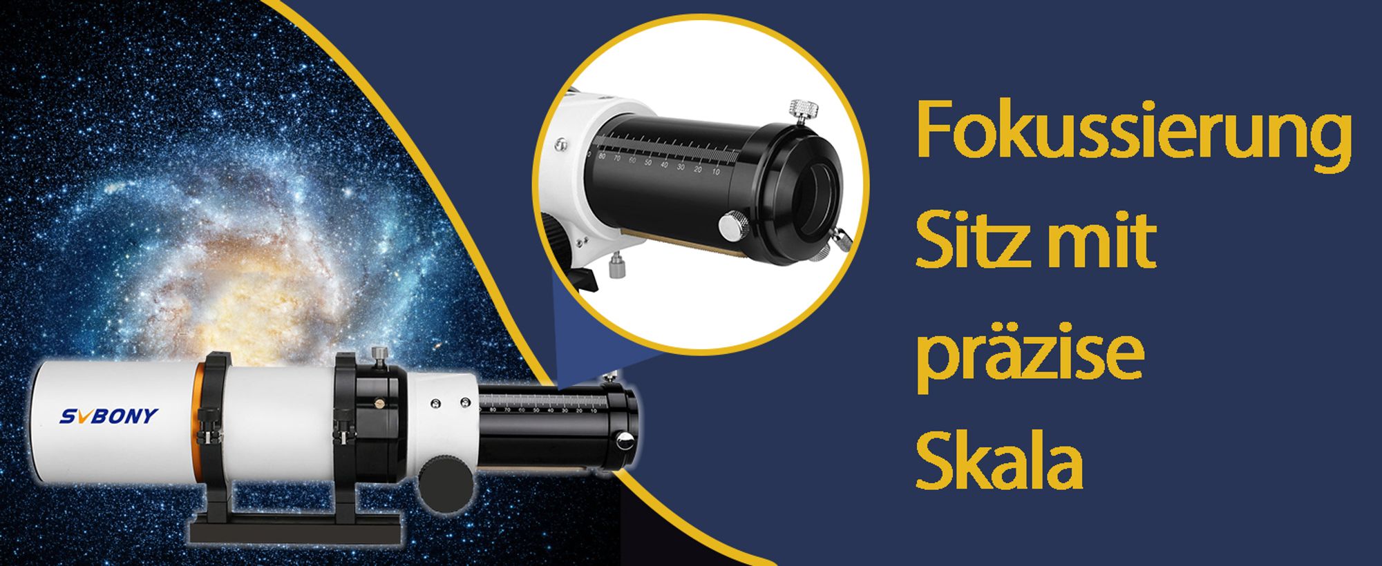 SVBONY SV503 Monokular-Teleskop, 70ED F6, hochauflösender Refraktor-Optikrohr, präziser Mikrofokusierer, geeignet für Astrofotografie