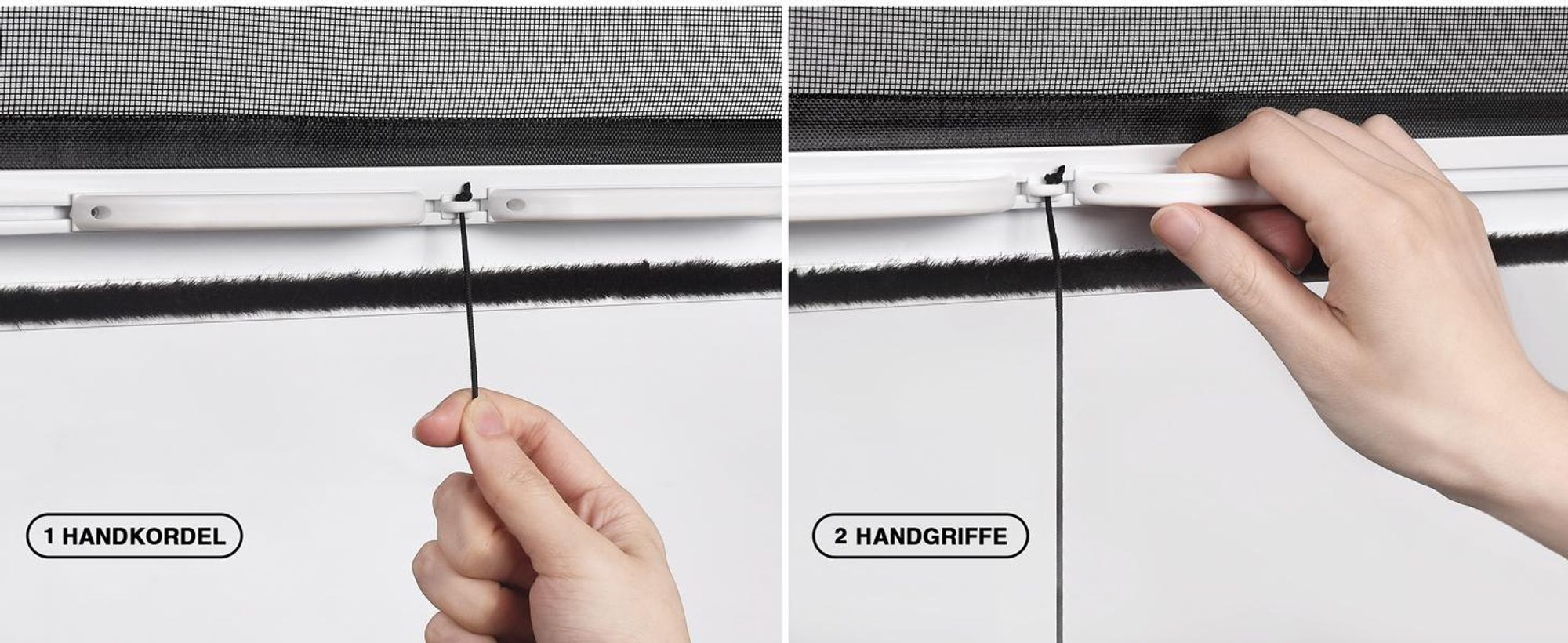 Fliegengitter Rollo Fenster 96x100cm weiß JALOUSIESCOUT