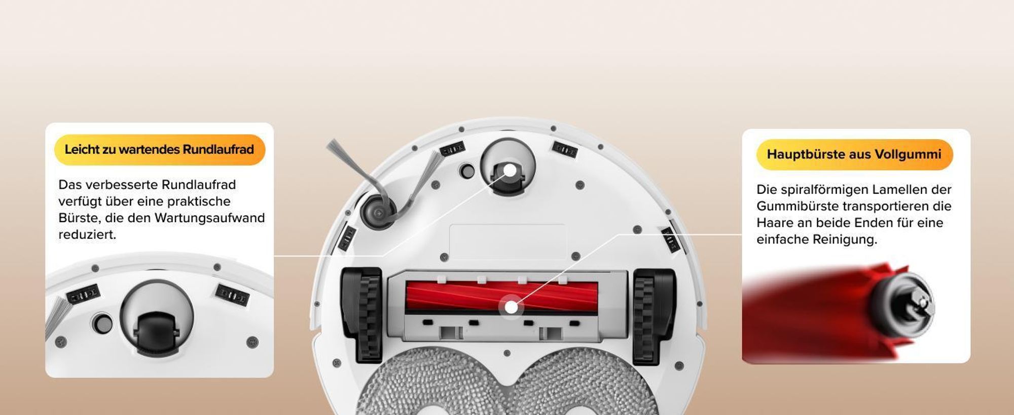 Roborock Qrevo S Pro Set Staubsauger Roboter mit Wischfunktion, 18.500Pa(Upgrade von QV 35A), Anti-Tangle System, 75 °C Heißwasser-Moppwäsche, Weiß