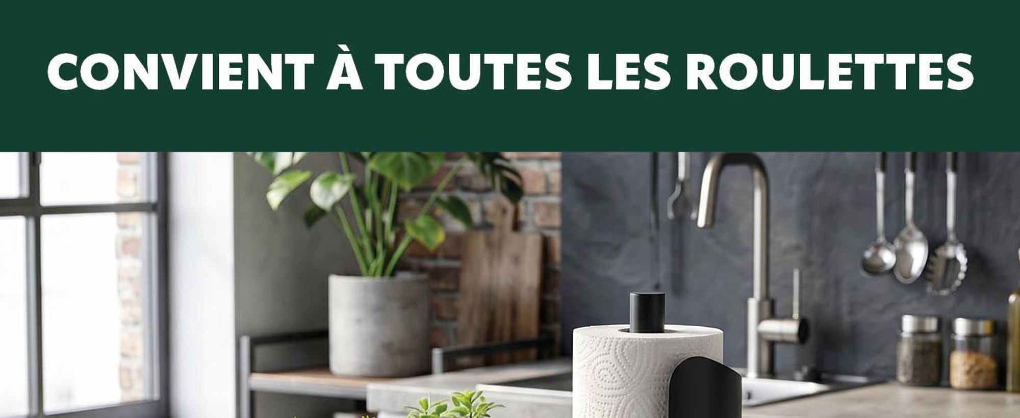 Porte-rouleau de papier essuie-tout dans la cuisine