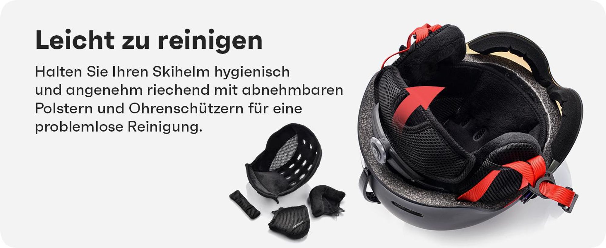 meteor FALVEN Skihelm Snowboardhelm Snowboard Helm Ski Helmet mit Visier S 53-55 cm weiß