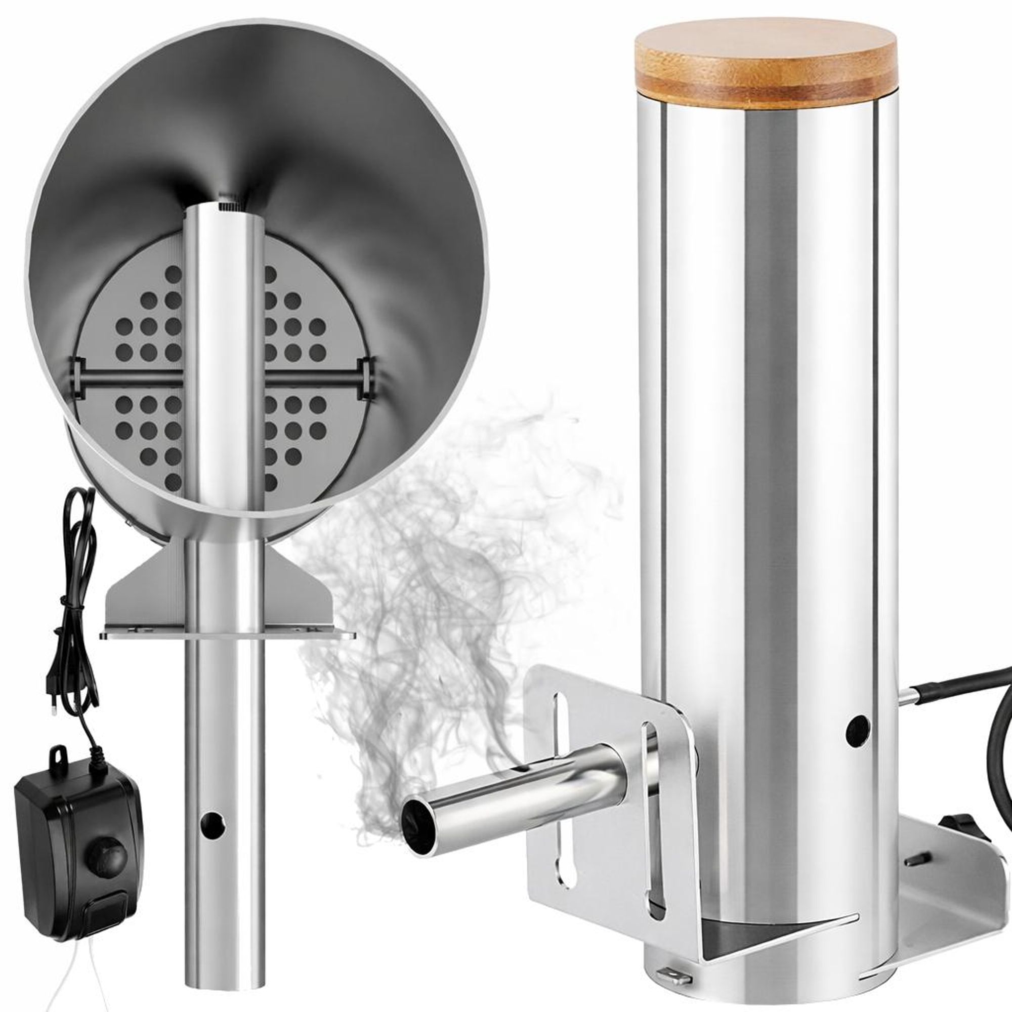 KRAFT&DELE | Kaltrauchgenerator, 4W, Raucherzeuger für Räucheröfen Smoker, Rauchgenerator zum Kalträuchern von Fisch, Fleisch, Käse