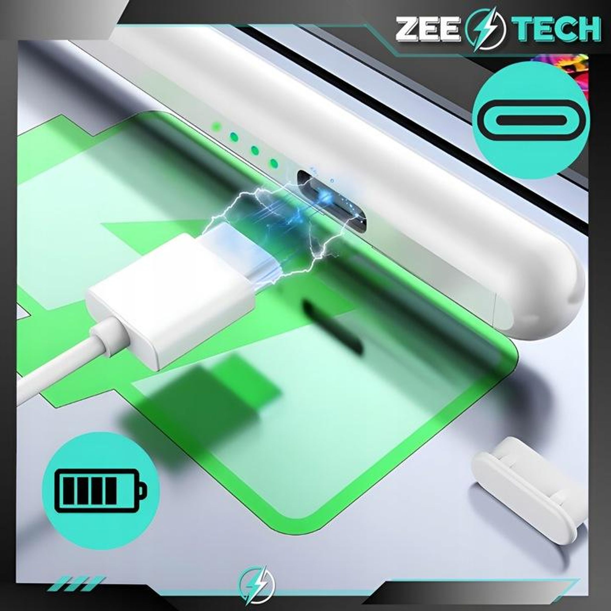 PENCIL PEN FÜR APPLE TABLET iPAD AIR PRO MINI STYLUS 2. GEN 4 SPITZEN