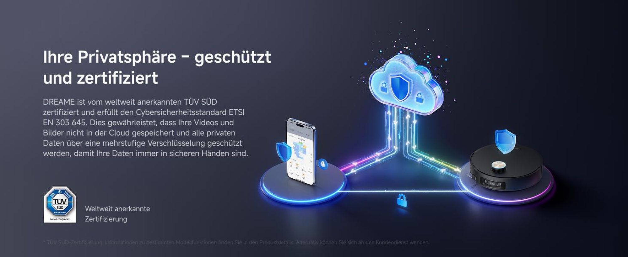 Dreame X60 Pro Ultra Complete Staubsauger Roboter mit Wischfunktion,42kPa Saugkraft,Doppelter UltraExtend-Arm,Zwei KI-Kameras,Selbstreinigung,Grau
