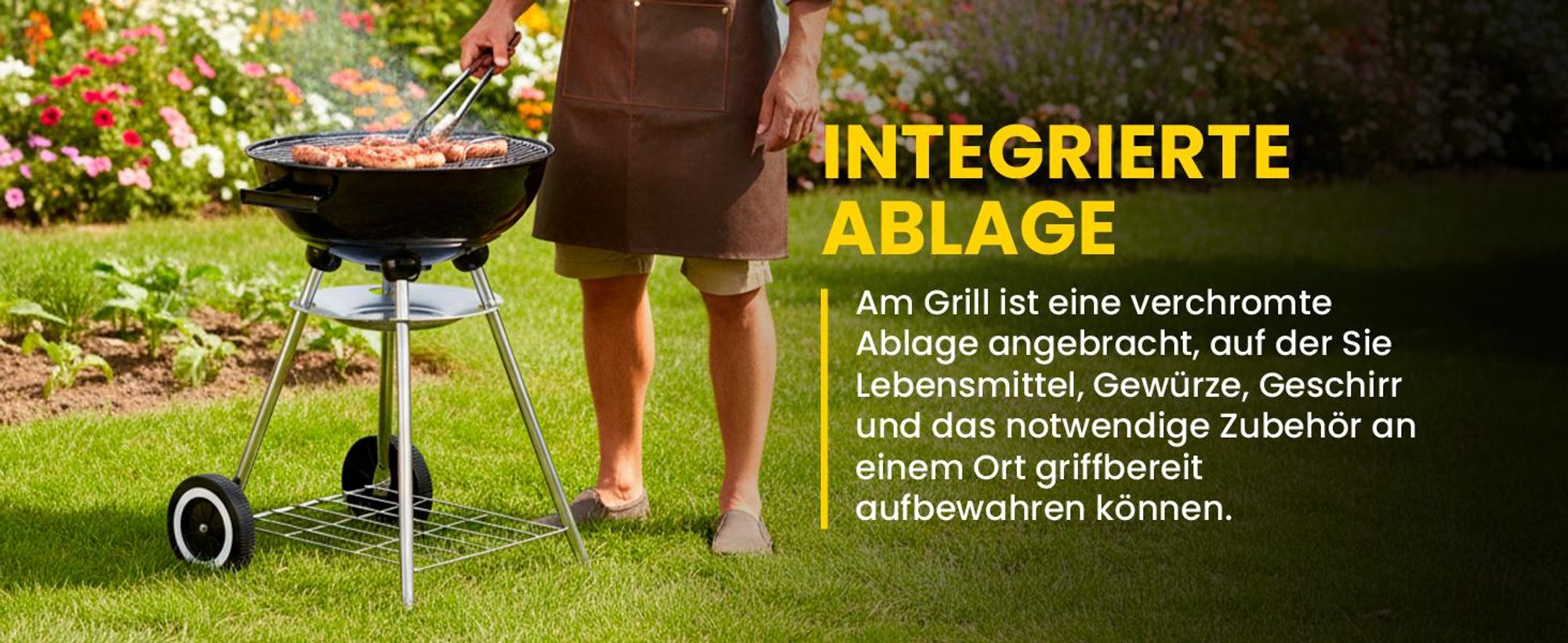 Leicht Kugelgrill mit Deckel mit einem Durchmesser von 32 cm
