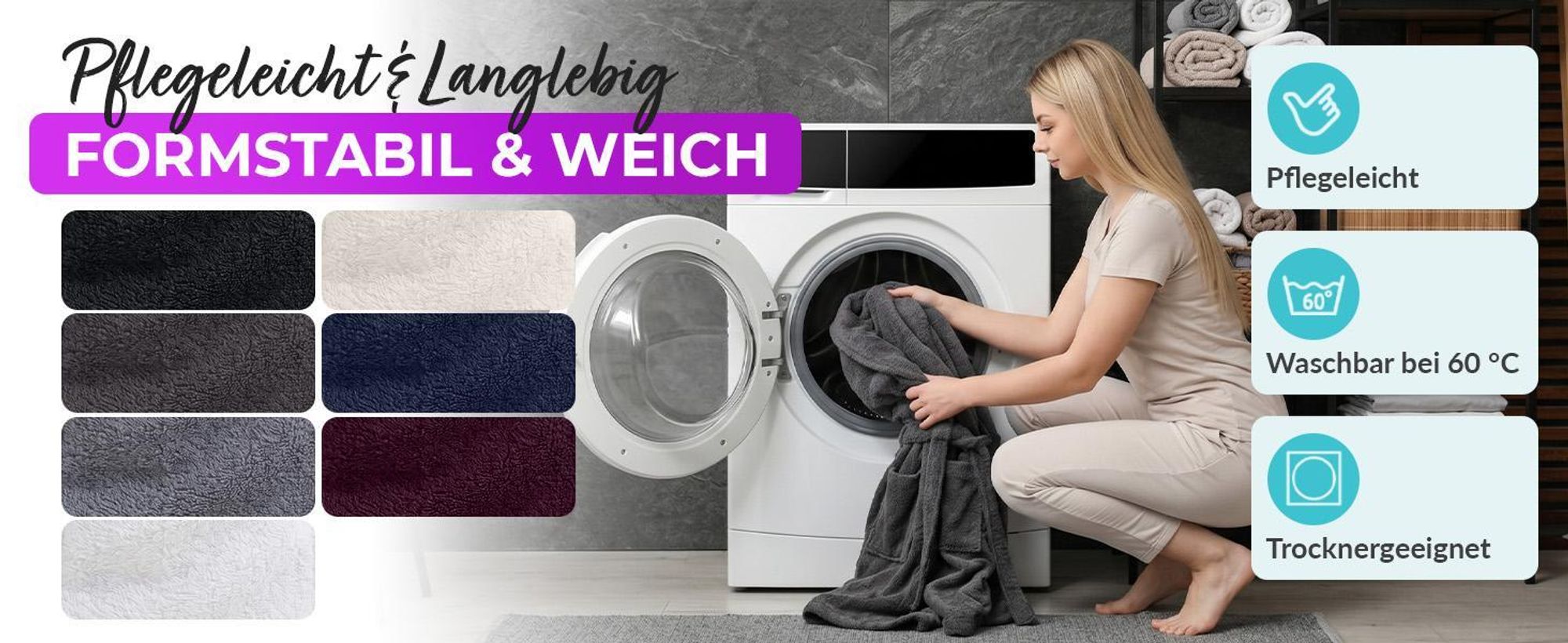 AR Line Bademantel mit Schalkragen 100% Baumwolle 450 g/m² – Uni Frottier Wellnessbademantel, Größen S–XXXL, in Farbe: Weiß, in Größe: L