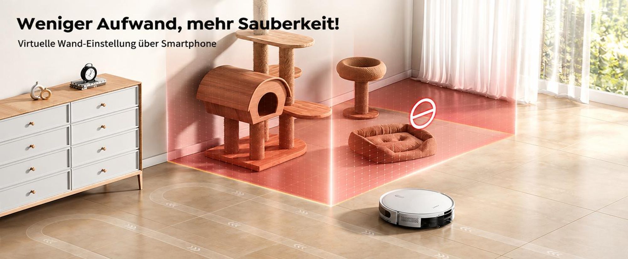 Laresar Staubsauger Roboter,12000Pa Transformative SOF LiDAR-Technologie,3-in-1-Roboterstaubsauger,APP/Alexa,Bis zu 150 Minuten