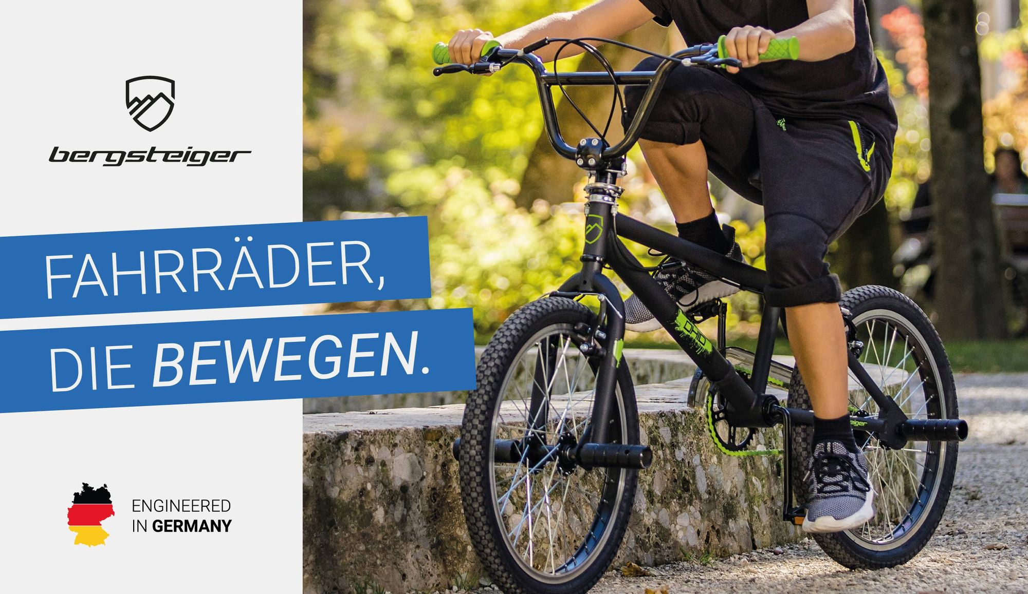 Bergsteiger Ohio 20 Zoll BMX, 360° Rotor-System, Freestyle, 4 Stahl Pegs, Kettenschutz, Freilauf