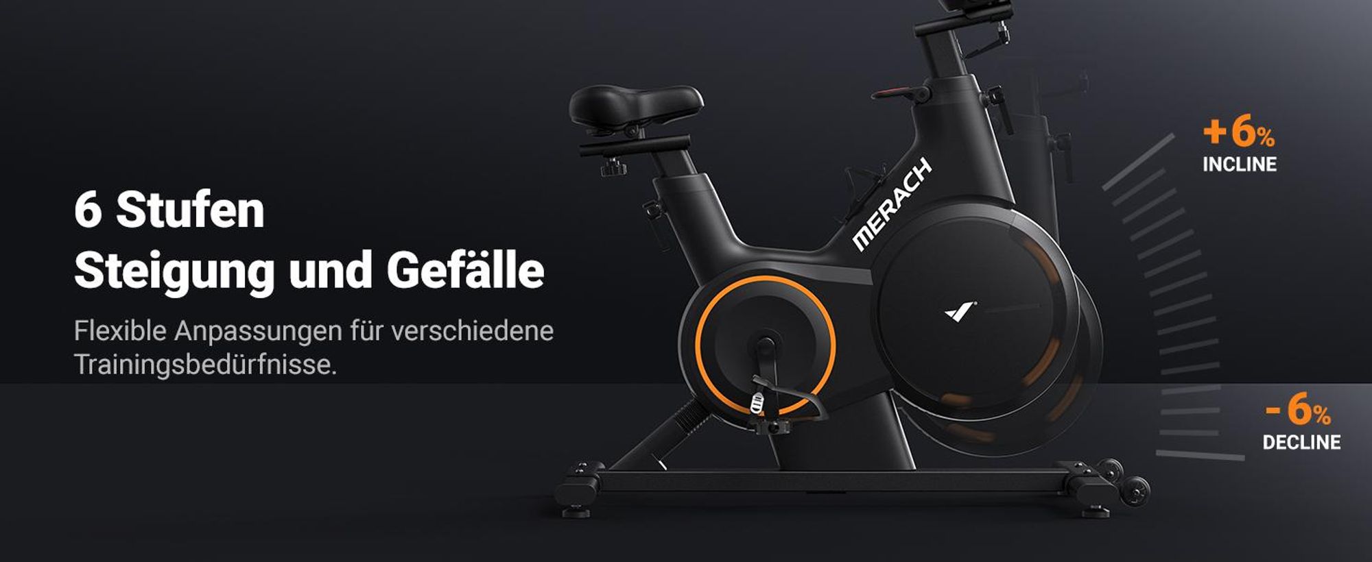 Heimtrainer Fahrrad, magnetisches Fitnessbike mit APP für Zuhause, bis 158kg belastbar, ±6° Neigung, leise, komfortabel, realistisches Fahrerlebnis
