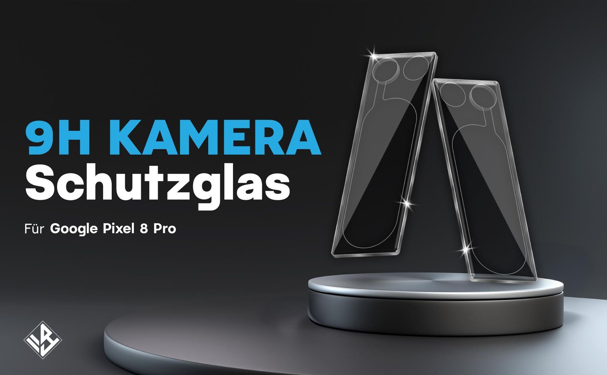 2er Set Kameraschutzglas für Google Pixel 8 Pro in 9H Härte