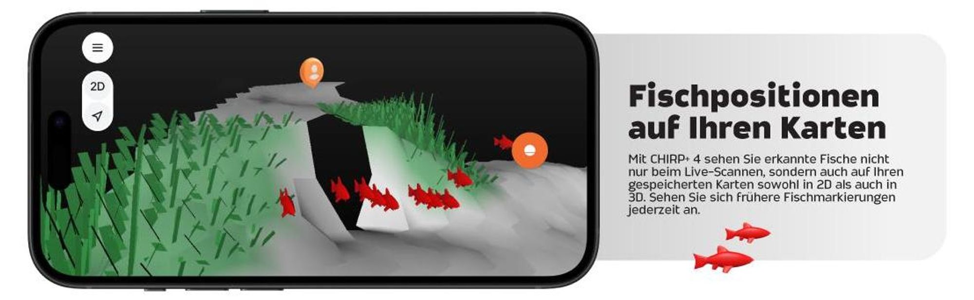 Deeper CHIRP+ 4 KI-Fischfinder mit GPS – Sonar für Boot, Eis & Ufer