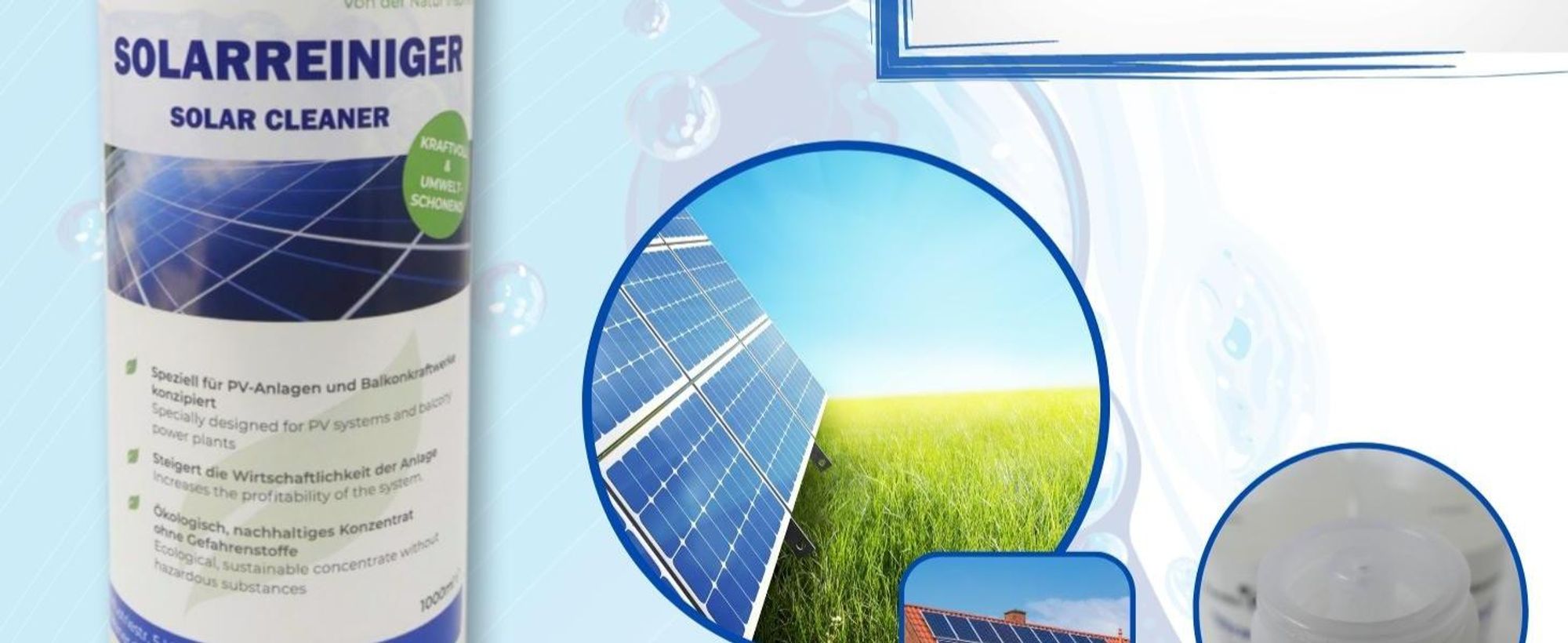 PandaCleaner Reiniger - 2L Profi Solar & PV Anlage Reinigung - Hochkonzentrat für Solaranlage, Photovoltaik Modul, Solarpanel, Balkonkraftwerke