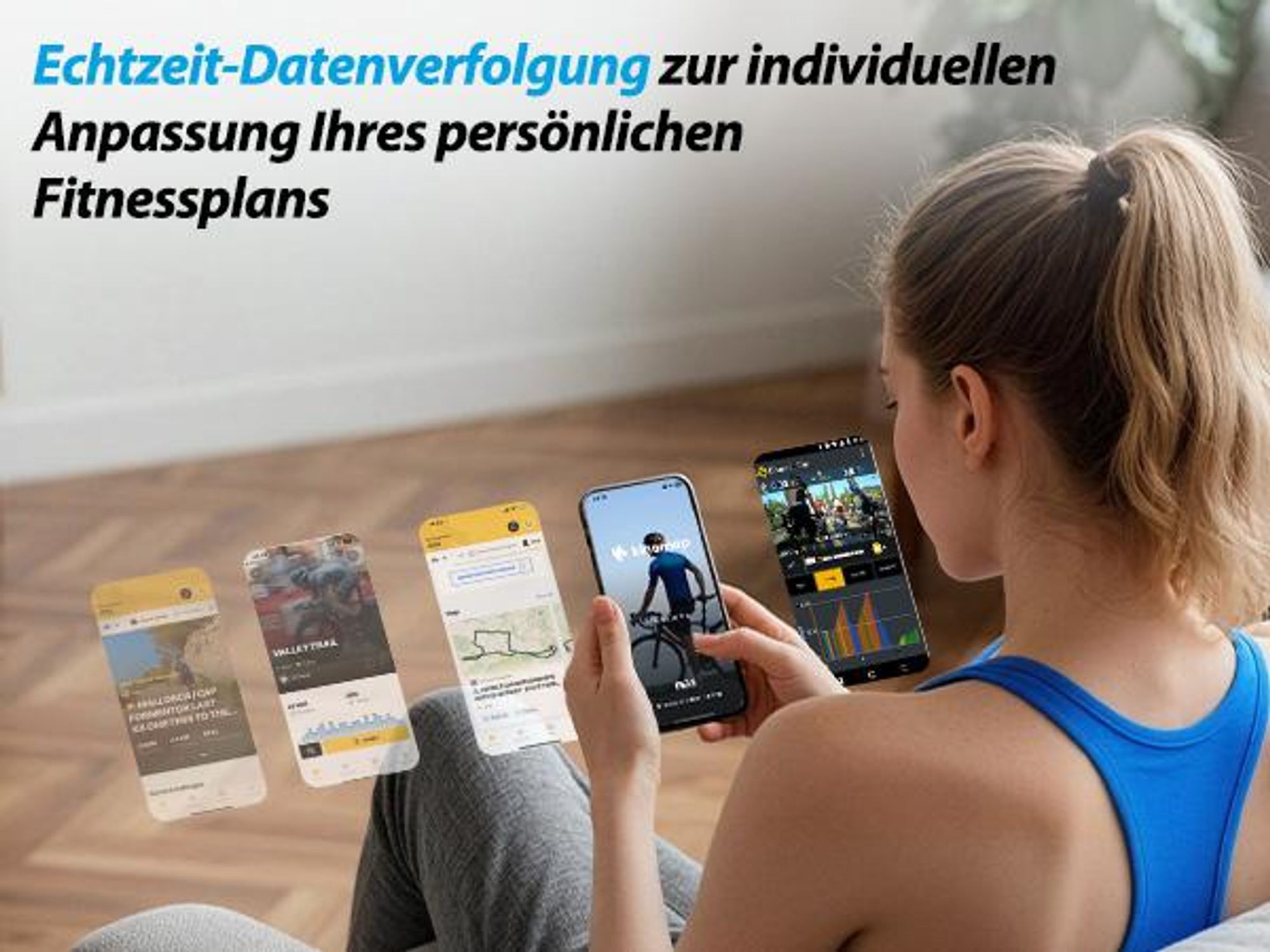 [2026 MODELL] Wenoker Heimtrainer Fahrrad mit Verstellbarem Magnetwiderstand, Ergometer Hometrainer Fahrrad mit APP, Leises Fitnessbike Bis 160kg
