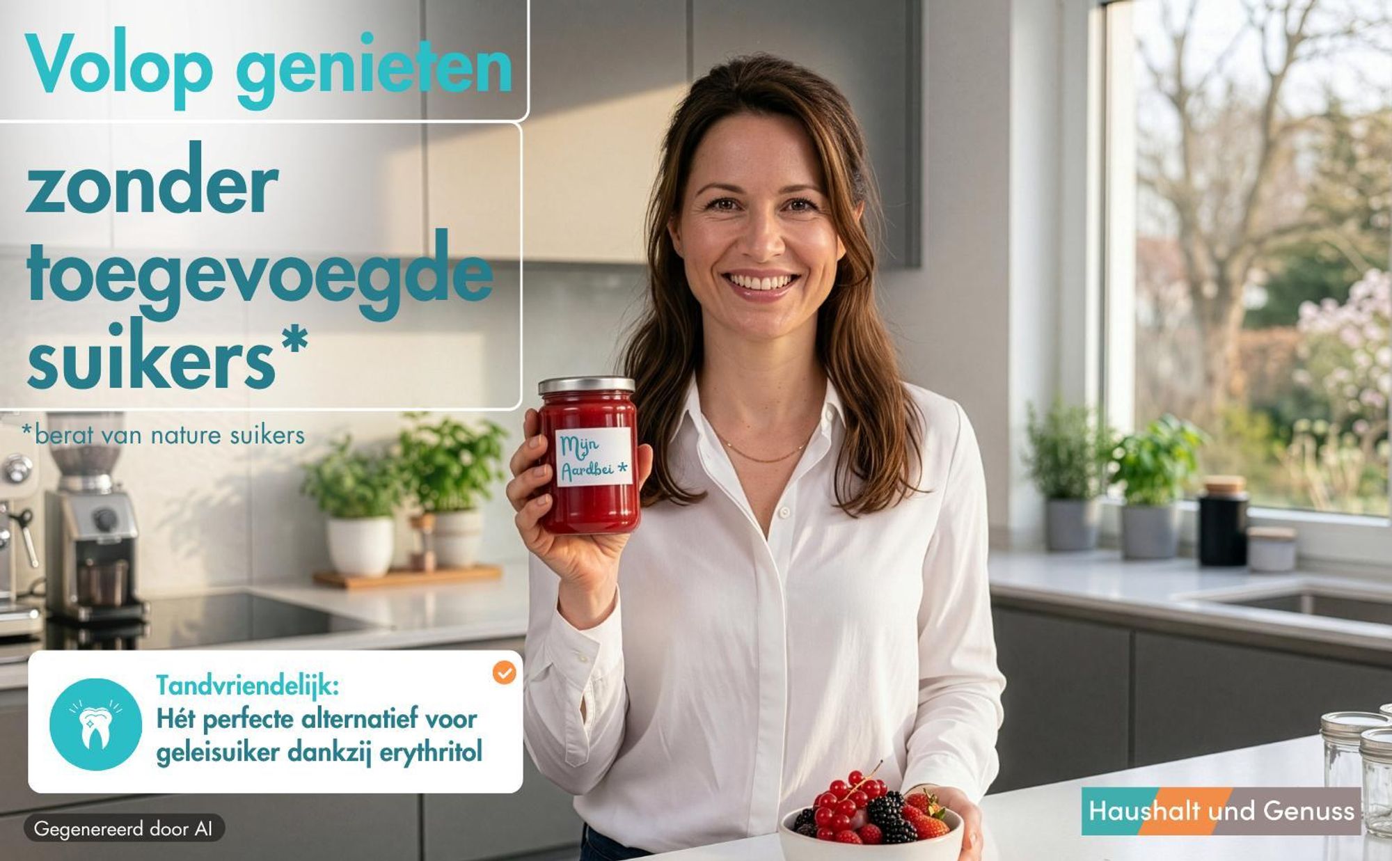 Jam zonder toegevoegde suiker