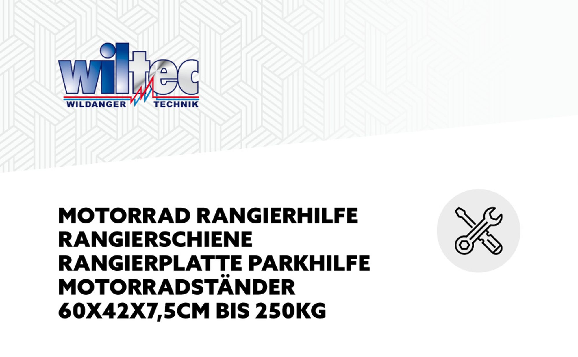 Motorrad Rangierhilfe Rangierschiene Rangierplatte Parkhilfe Motorradständer 60x42x7,5cm bis 250kg