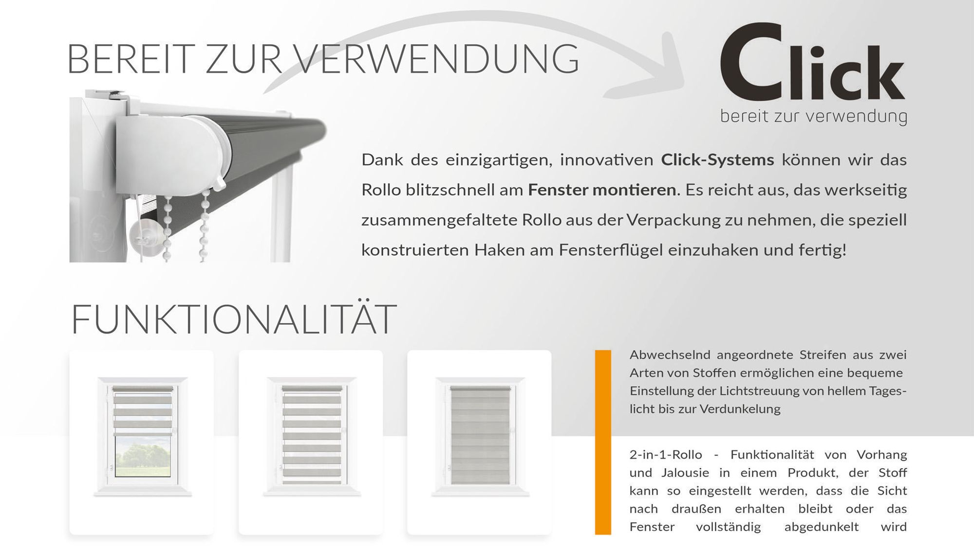 Doppelrollo, Mardom, Verdunkelungsrollo, Ohne Bohren, Mit Klemmfix, Sonnenschutzrollo