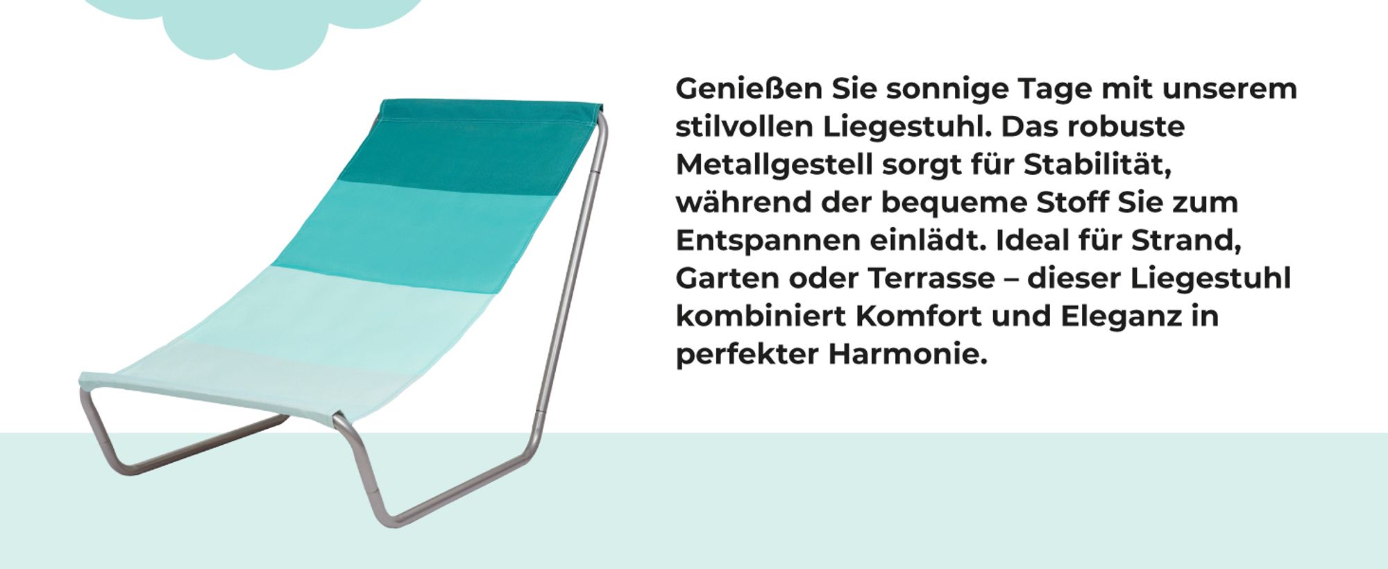 FEBE Sonnenliege Strandliege Liegestuhl Garteliege