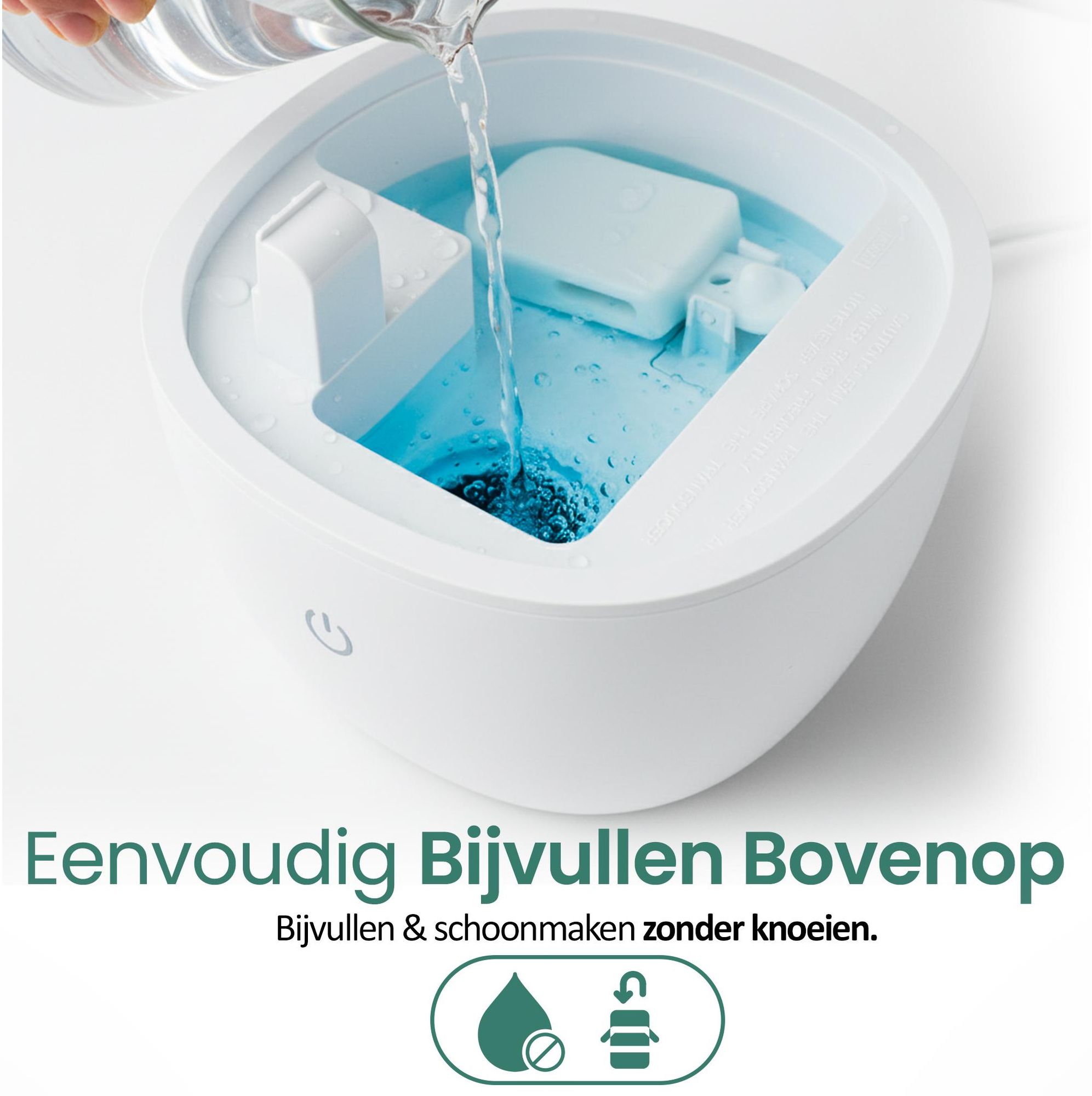 Emerio Luchtbevochtiger – 35 dB – 4 L – Bovenop te vullen – geschikt voor ruimtes tot 20 m² – Ultrasoon – Aroma functie – Koude Nevel – HF-212898