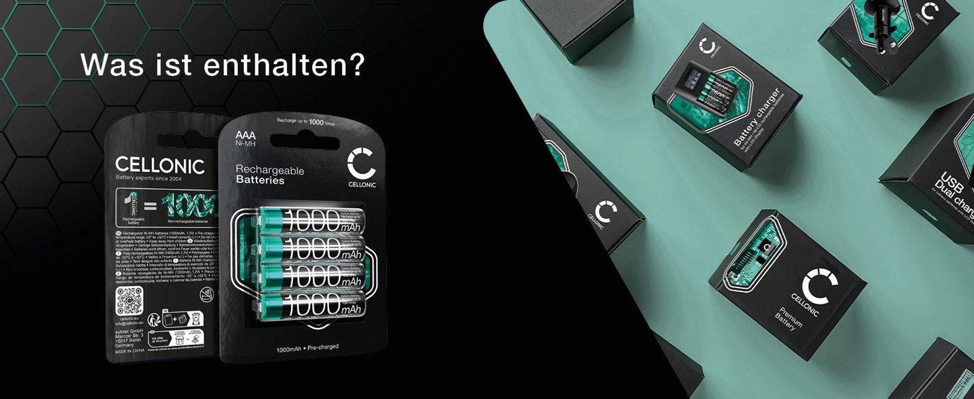 CELLONIC 4x Akku für Festnetz kompatibel mit Siemens Gigaset A415, C430 - (1000mAh, 1.2V)