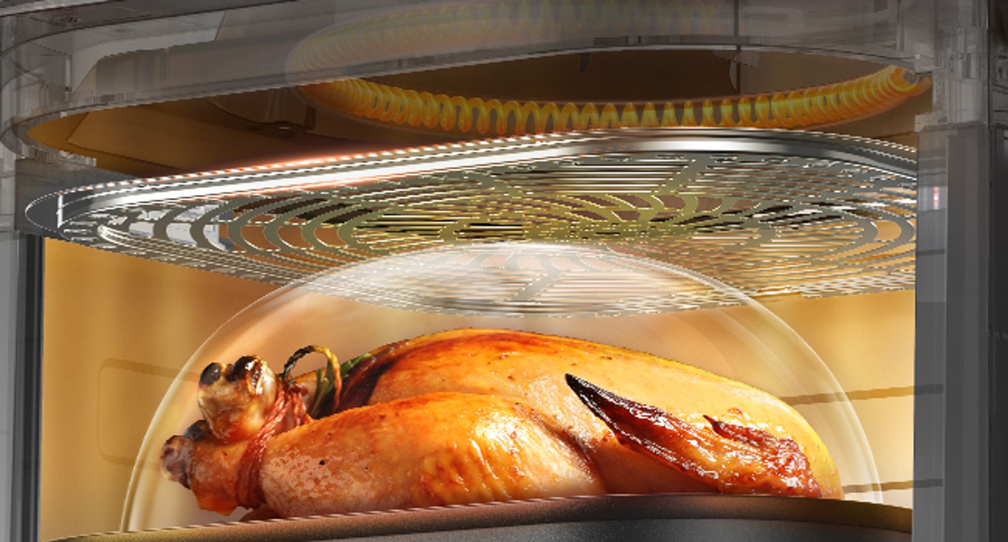 MOVA AeroChef FD10 Pro Heißluftfritteuse, 6L große ölfreie Fritteuse mit Warmluftzirkulation, schnelles knuspriges Garen, Innenraum aus Metall