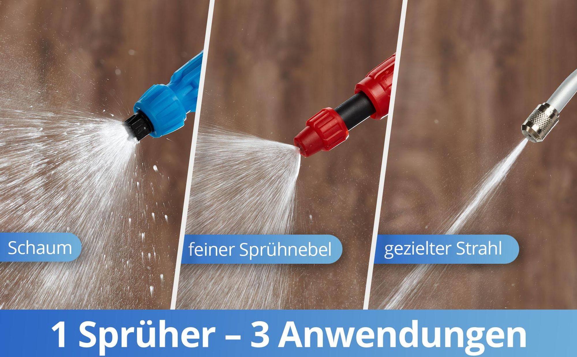 Nanoprotect Premium Handsprüher mit 3 Düsen und Lanze