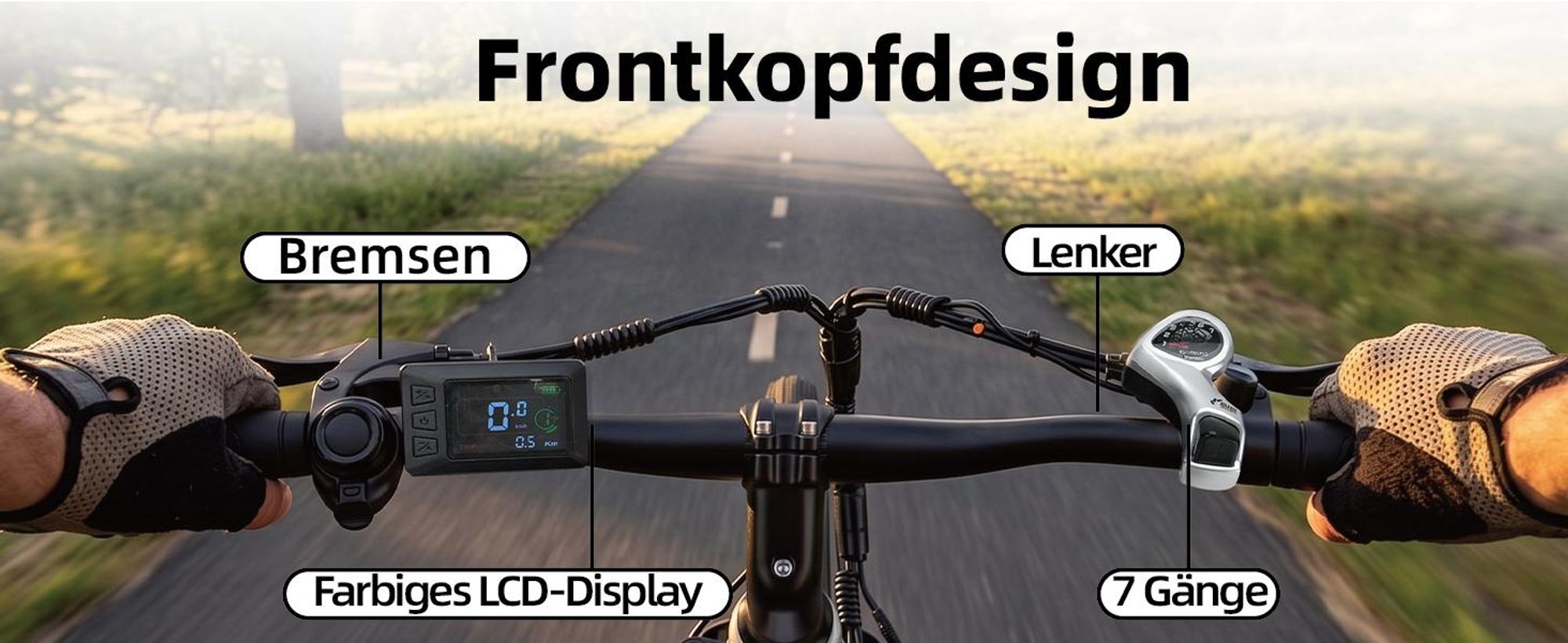 PiXELPiLOT E Bike 26 Zoll, City E-Bikes mit 250W Heckmotor, 36V 14,5Ah 522Wh Akku, Shimano 7-Gang, bis 75 km, Scheibenbremsen, Federgabel