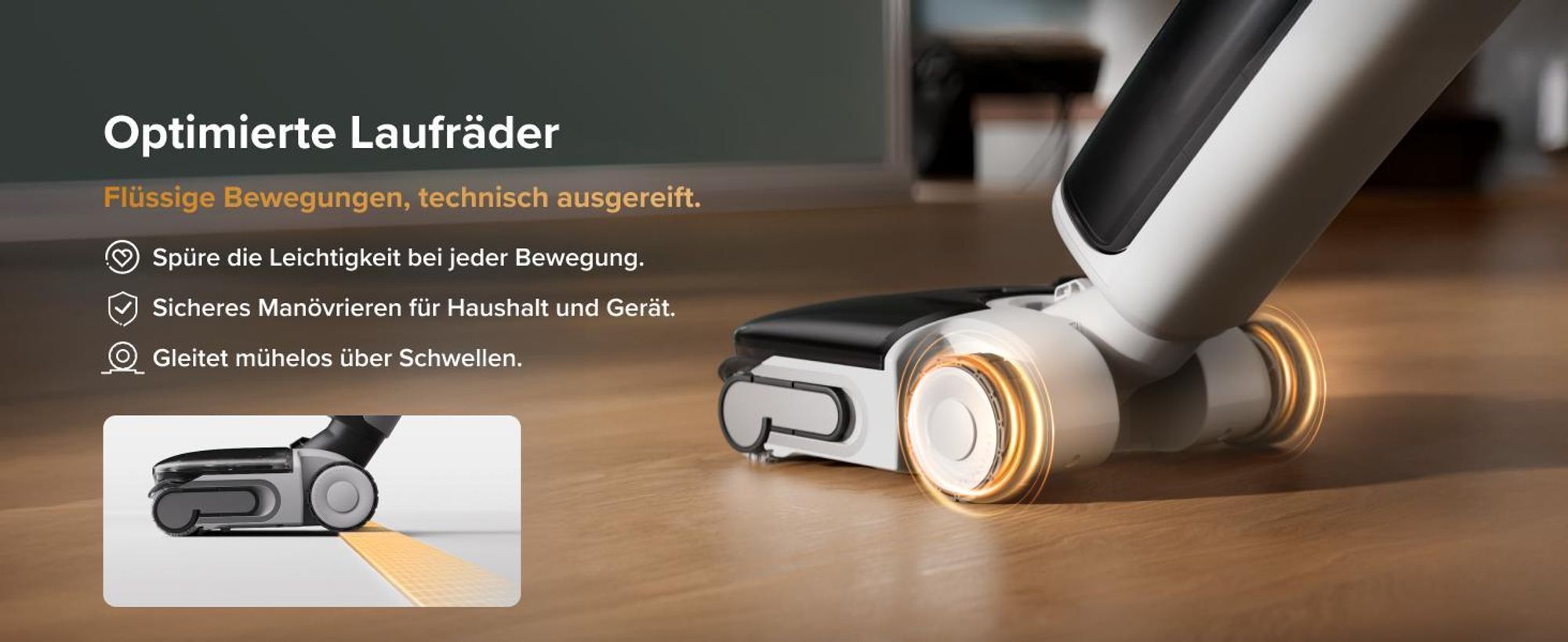 Roborock F25 GT Gen 2 Set Nass und Trockensauger, 20000 Pa, Jawscrapers Anti-Verwicklung, 90℃ Hochtemperatur-Selbstreinigung, 70°-Schwenkwinkel-Design