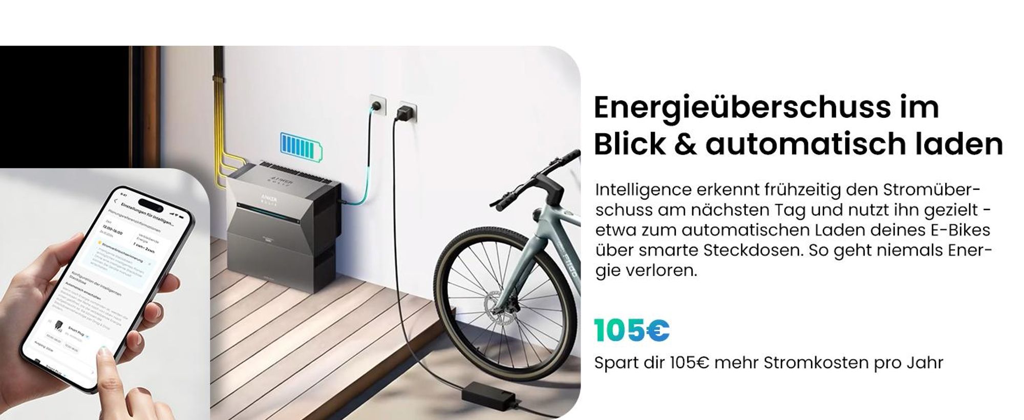Anker SOLIX Solarbank 3 E2700 Pro 2688Wh Speicher für Balkonkraftwerk mit Anker Solix Smart Meter, 4 MPPT, Schließe bis zu 8 Panel (0% MwSt)