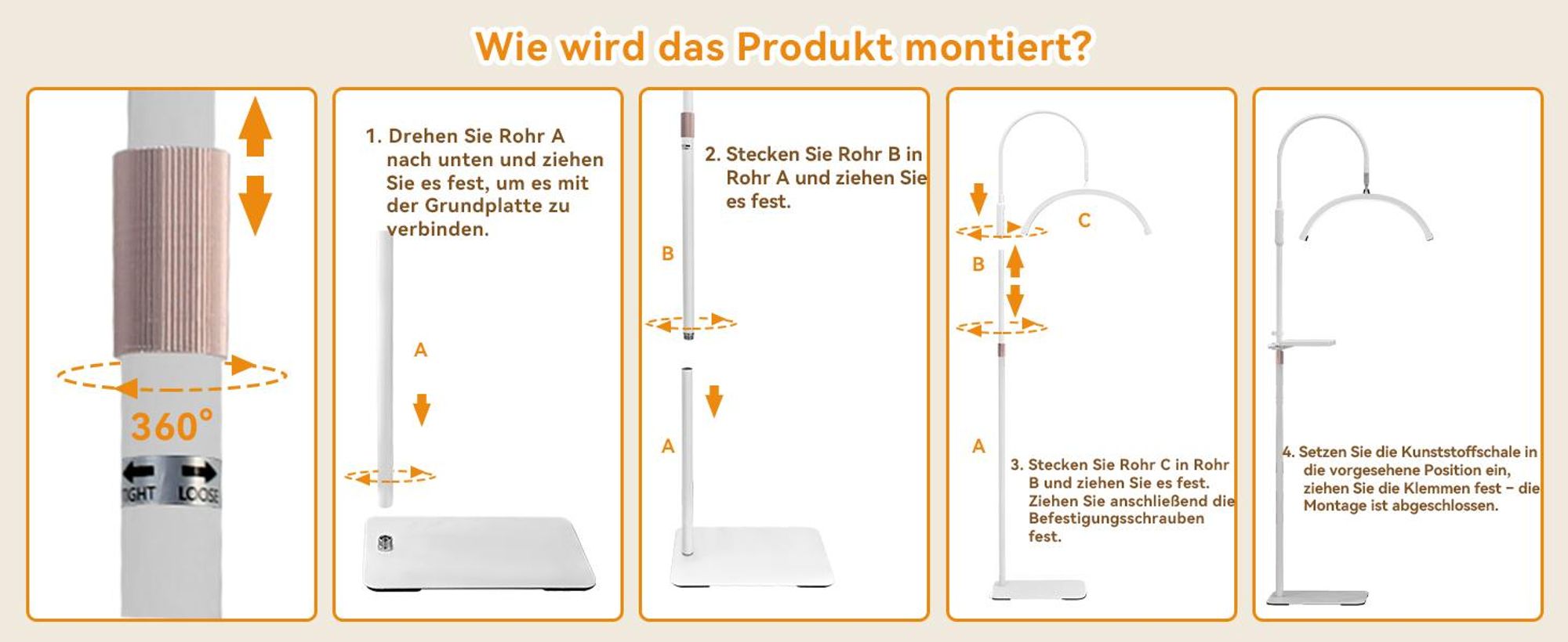 Puluomis LED Beauty Stehlampe, Höhenverstellbare Lampe mit Fernbedienung, 3 Farbtemperaturen & Stufenlos Dimmer, 320° Schwanenhals Wimpernverlängerung