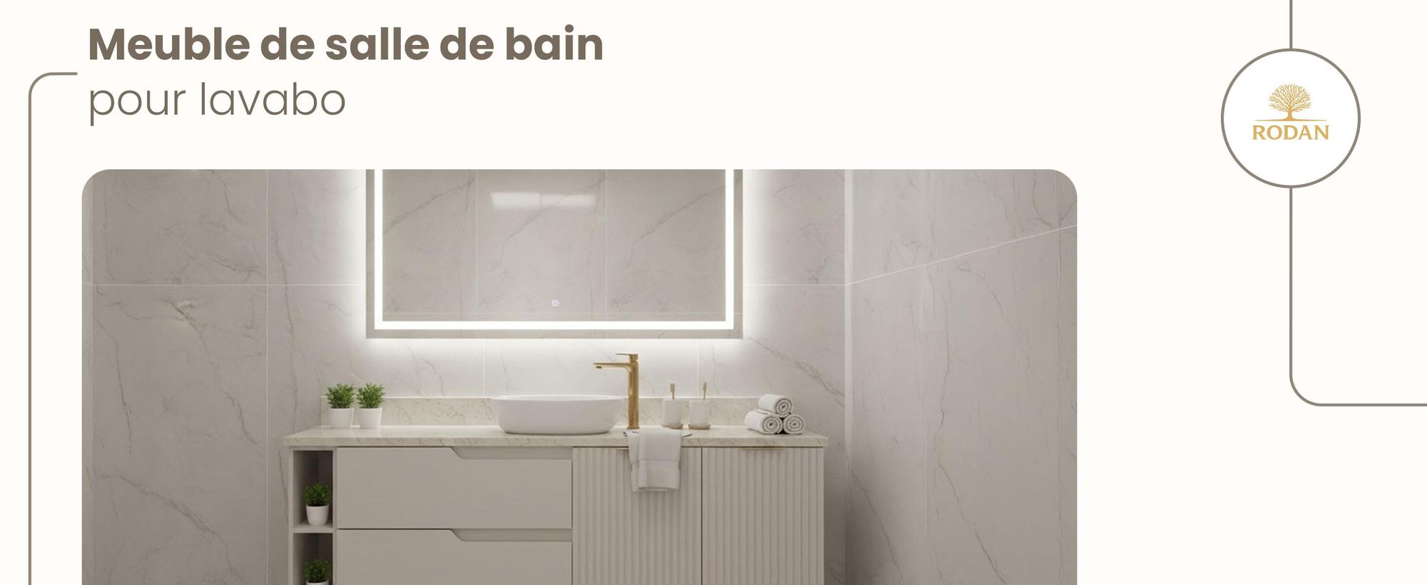 RODAN, meuble de salle de bain, armoire moderne, meuble sous vasque, meuble sous lavabo