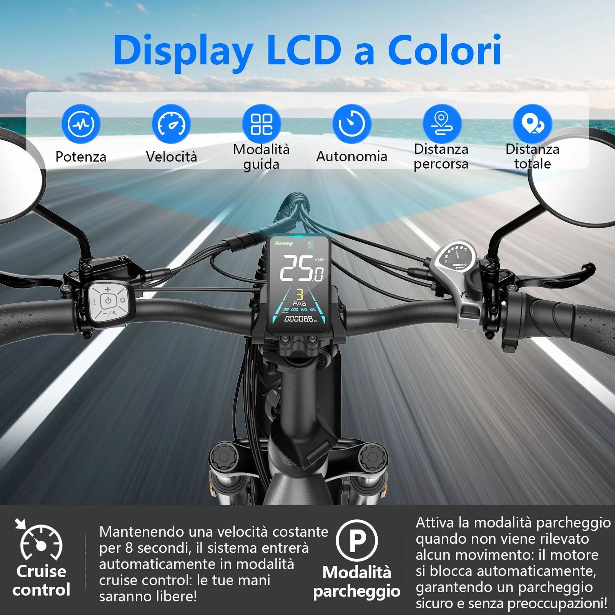 Bicicletta Elettrica FAFREES FF20 Polar - Batteria 48V12*2AH 20 Pollici Pneumatico Freno A Disco Idraulico - Grigio Blu