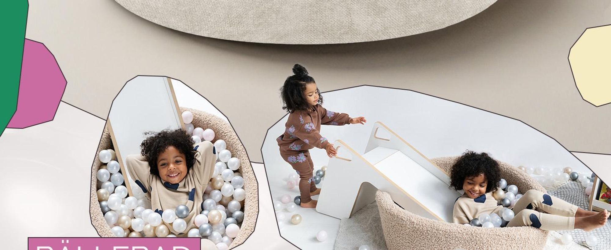 MISIOO Bällebad Baby 90x30 cm mit 200 Bällen Ø6 cm – Kinder Bällebad Rund, Weicher Schaumstoff, Bezug Abnehmbar Waschbar, Indoor Spielpool