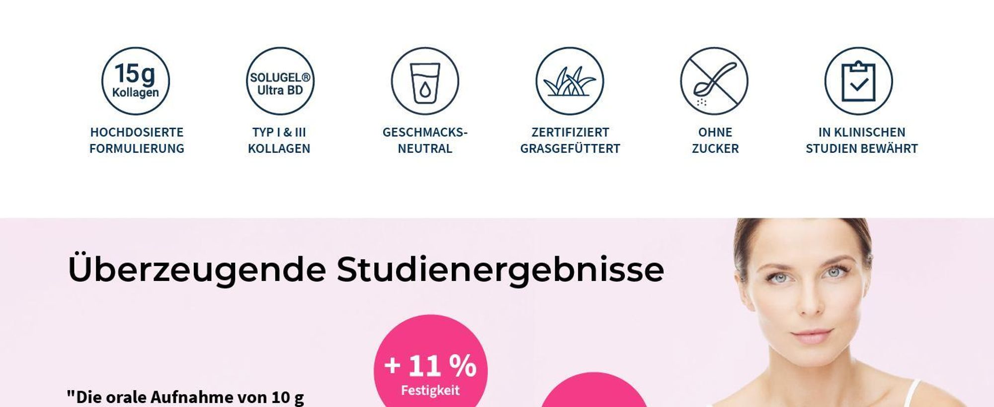 COLLAGEN PURE Glow – 100% reines Kollagen Pulver
