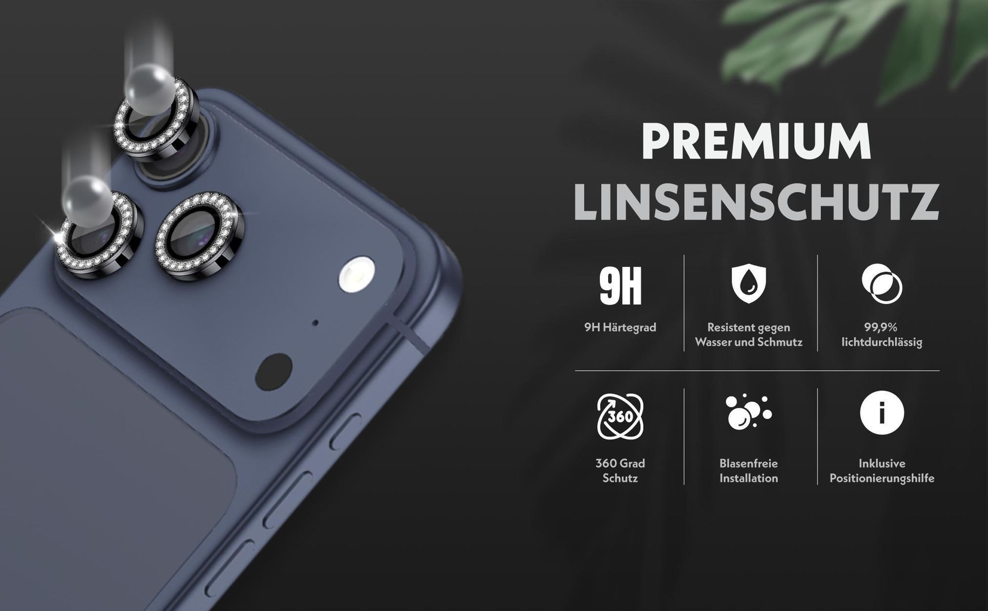Linsenschutz einzeln für Apple iPhone 17 Pro in vielen Farben