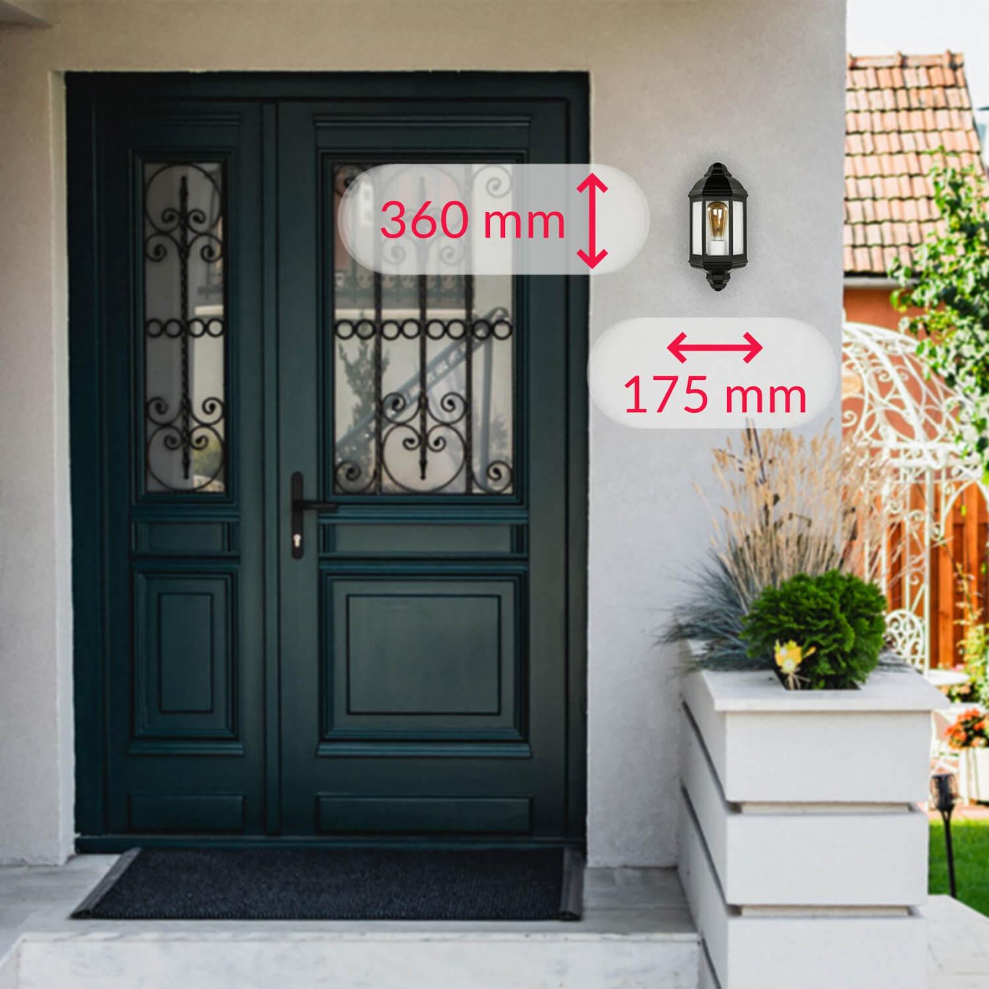 Ideal für Hauseingang, Balkon und Terrasse