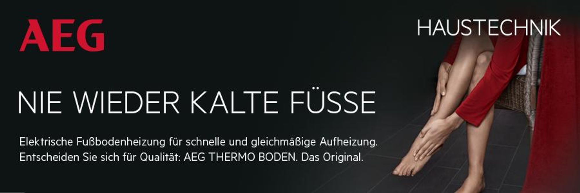 Nie wieder kalte Füße - AEG THERMO BODEN