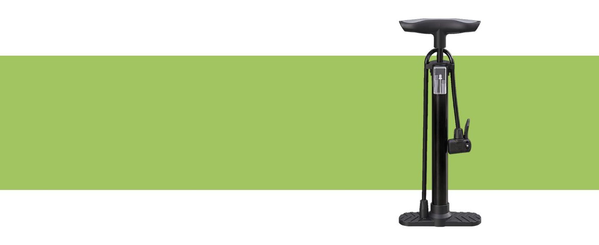 KRUMAD Fahrradpumpe, Fahrradpumpe alle Ventile, Luftpumpe für alle gängigen Ventile, Standpumpe mit Fußpedal, Fahrrad Luftpumpe für Reifen