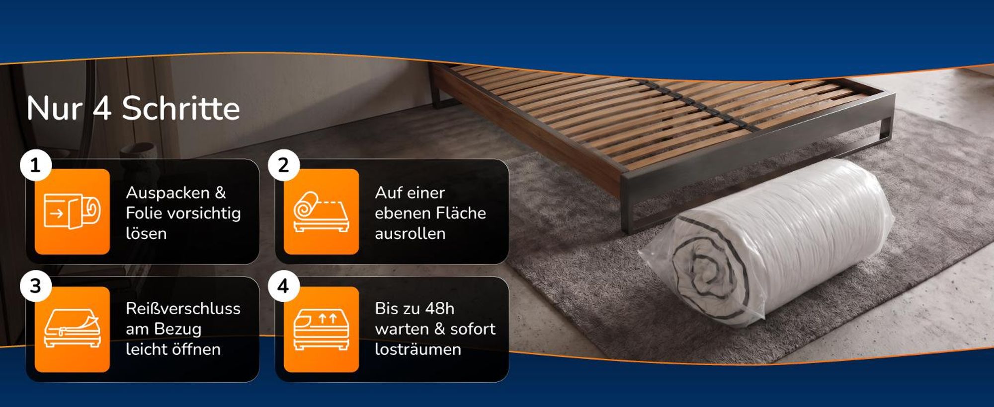 MSS e.K. Aqua Deluxe - 7 Zonen Wellness Matratze - 130 x 200 cm | Höhe 16 cm (Kernhöhe ca. 14 cm) | Härtegrad H2 & H3 | Kaltschaummatratze