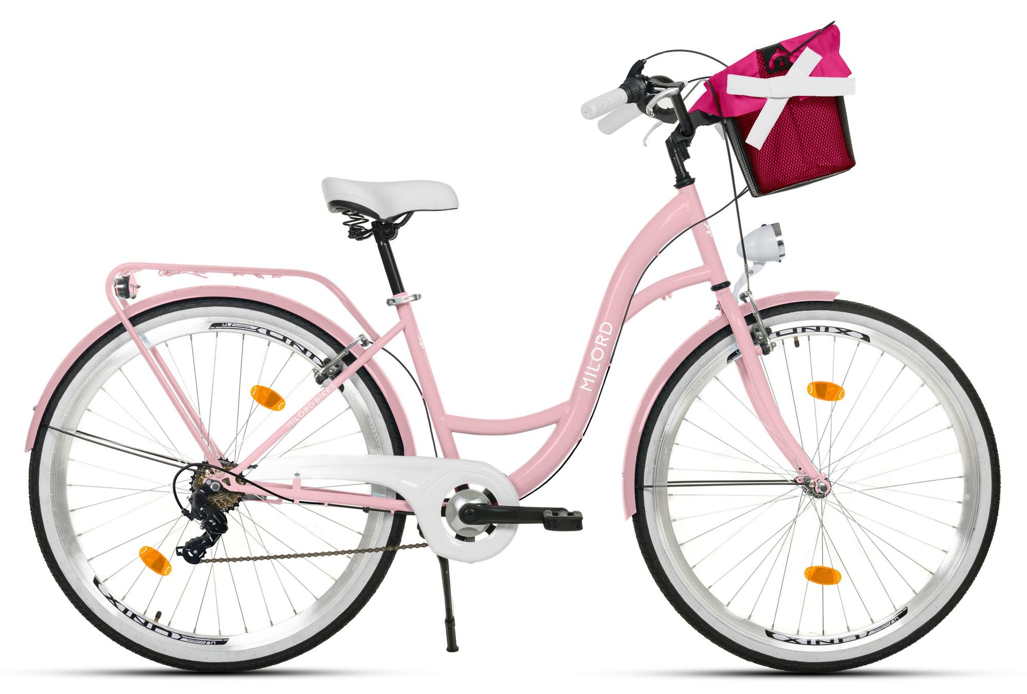 Milord Komfort Fahrrad Mit Korb Damenfahrrad Hollandrad, 28 Zoll, Braun, 7-Gang