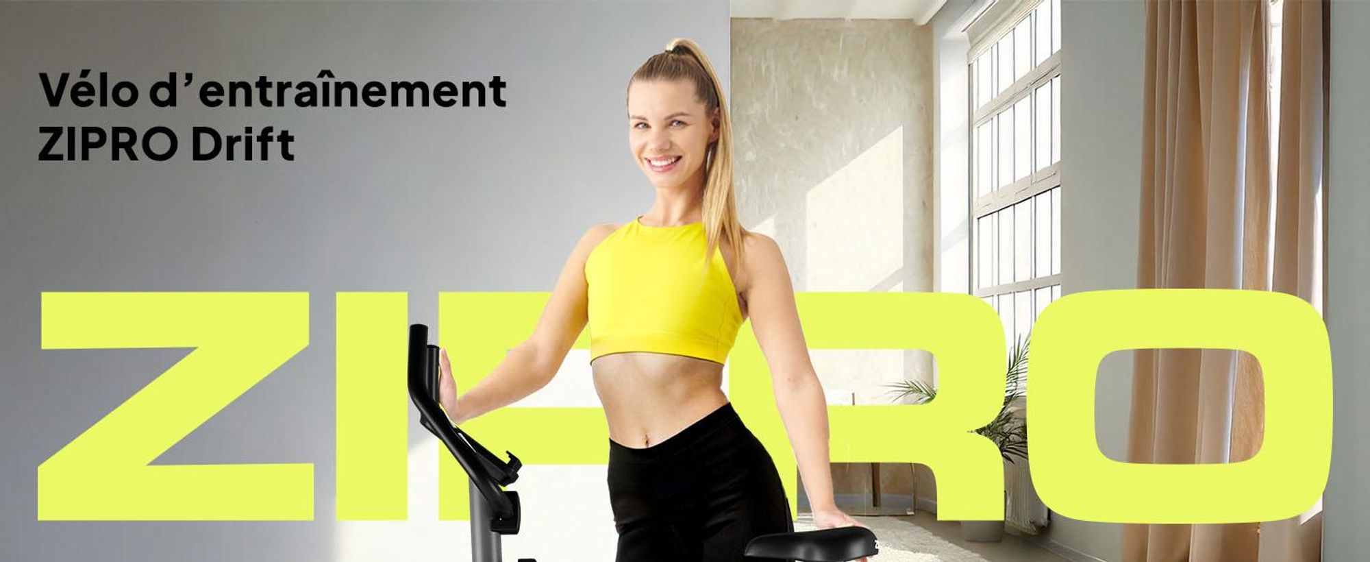 Zipro Drift Vélo d'appartement Vélo magnétique jusqu'à 120 kg Aimants Vélo d'exercice Vélo de fitness Vélo home-trainer Vélo cardio Computer