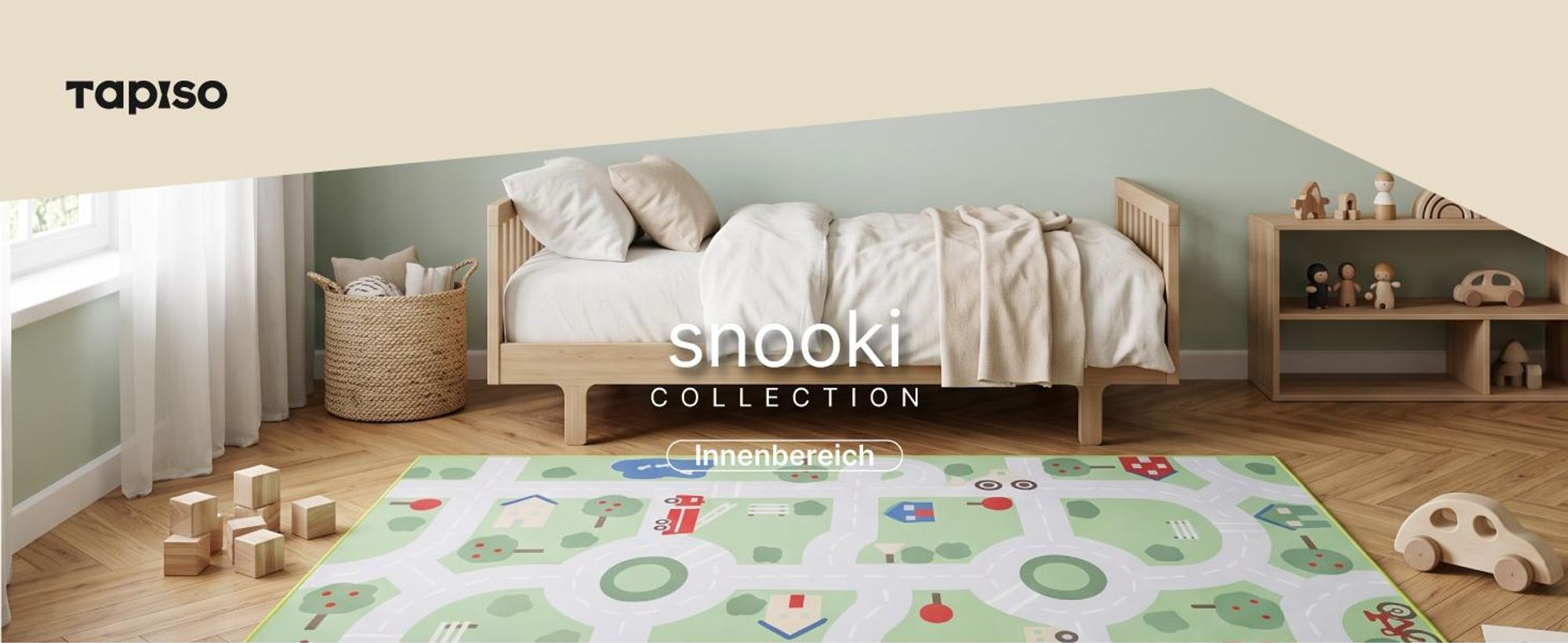 Tapiso Kinderteppich SNOOKI farbig, pflegeleicht, rutschfest, für Kinderzimmer 180 x 250 cm