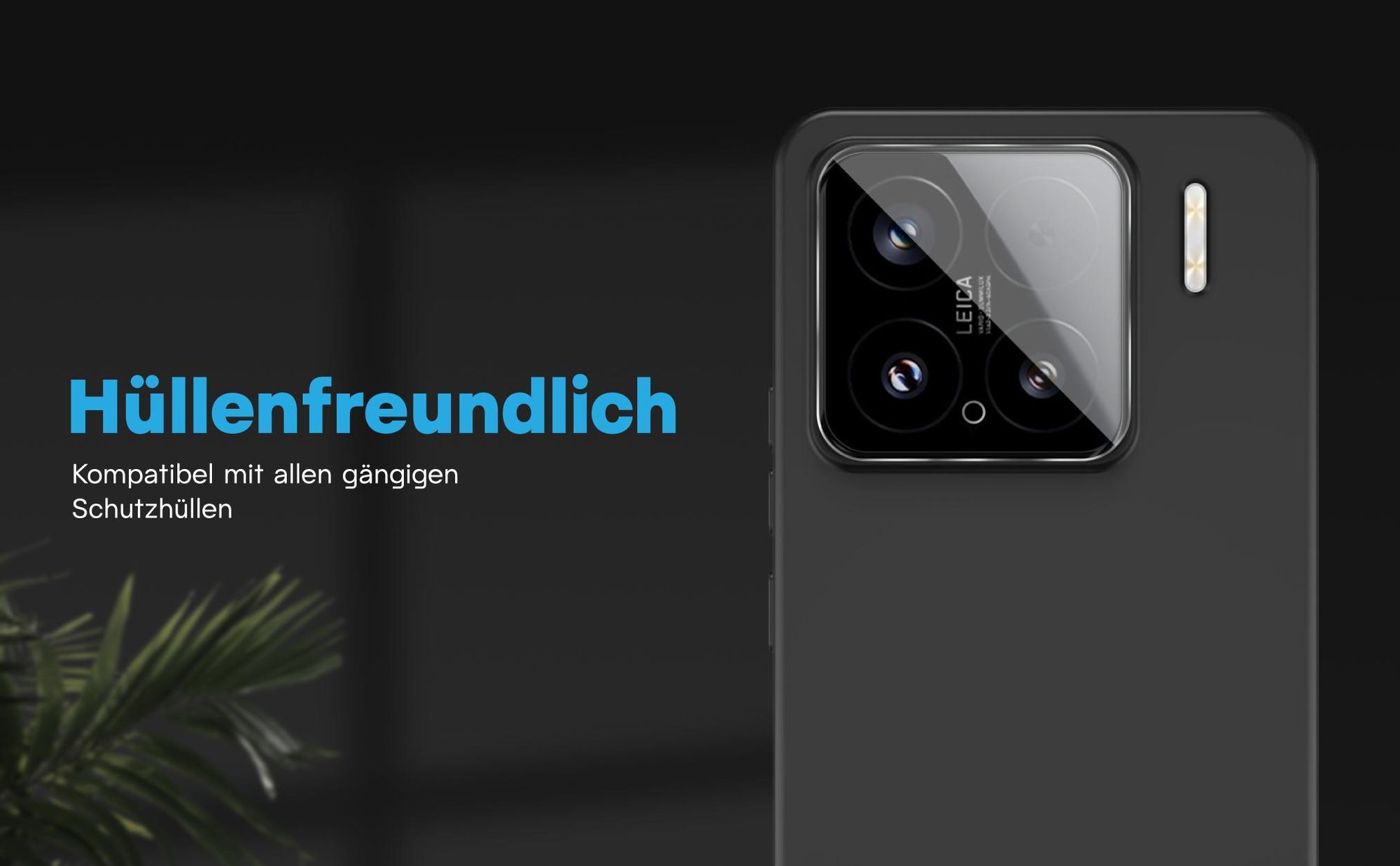 Kamera Schutzglas für Xiaomi 15 kompatibel mit allen gängigen Hüllen