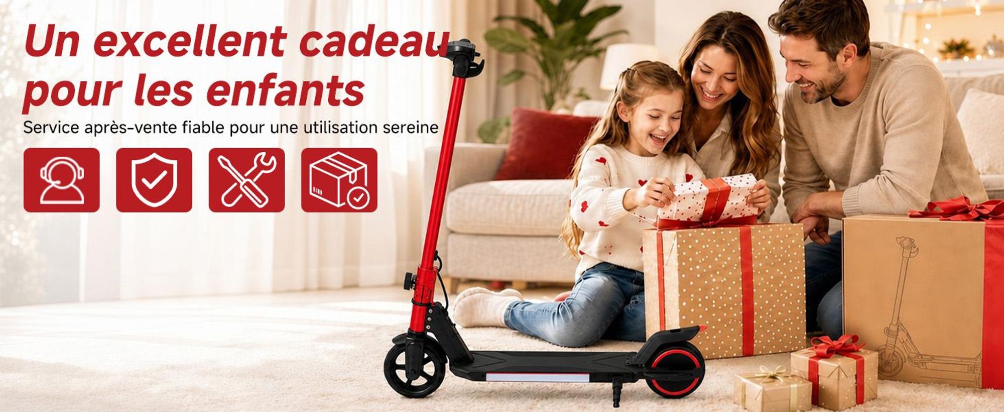 Trottinette électrique enfant 150W, E-Scooter enfant 16 km/h avec écran LED, lumières RGB, phare avant, double frein, pliable, pneus pleins 6,3 pouces