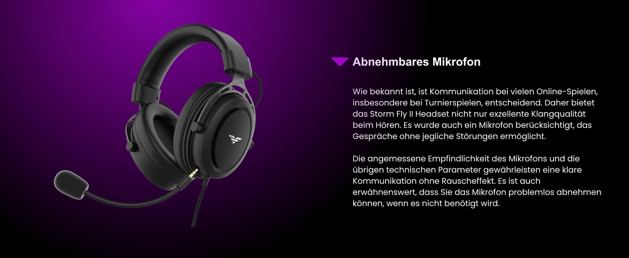 PREYON Storm Fly II 7.1 Surround Sound Gaming Headset, Kabelgebundene Over-Ear PC Kopfhörer mit Mikrofon, USB Soundkarte, Memory-Schaumstoff Schwarz