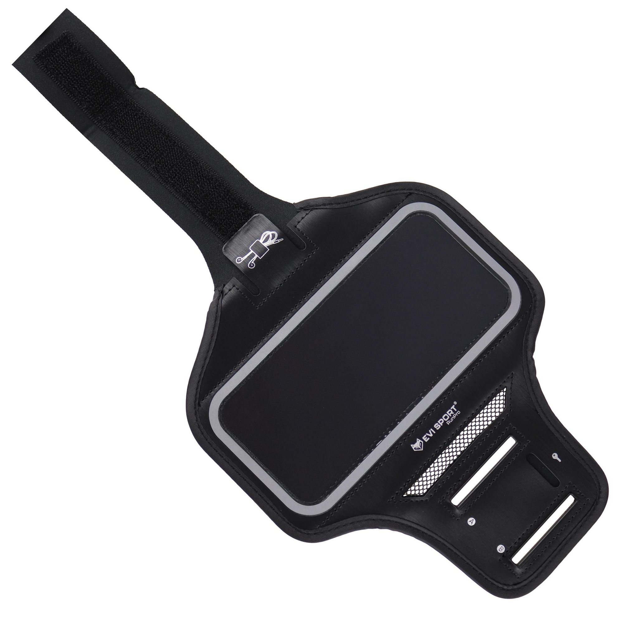 Sportarmband Handy 6,9 Zoll, Laufarmband Wasserabweisend für iPhone & Samsung, Jogging Tasche mit Touch-Funktion & Schlüsselfach, EVI RunPro