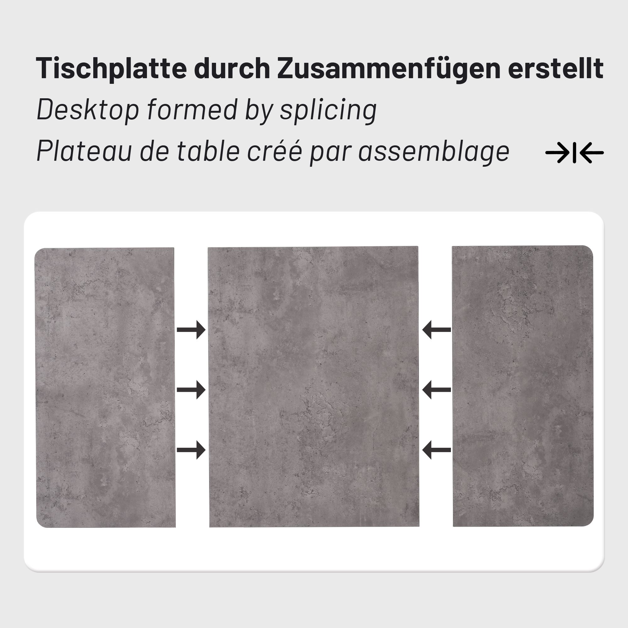 Flieks Essgruppe Esstisch mit 4 Esszimmerstuhl, Sitzgruppe Küchentischset 5tlg., Küchentisch mit 4 Esszimmerstuhl, Stuhl mit Samtbezug, Braun Grau