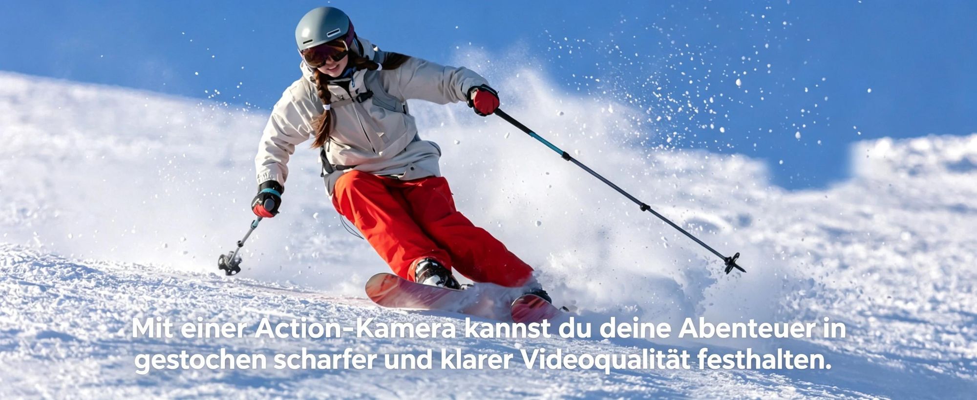 4K Action cam 20MP WiFi Sports Kamera Ultra HD Unterwasserkamera 40m 170 ° Weitwinkel 2.4G Fernbedienung Zeitraffer mit 2 Stk Akkus & 32 GB SD Karte